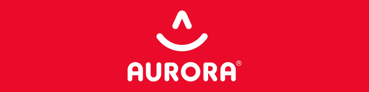 An image banner with the logo of the plush and stuffed animal company, Aurora World.