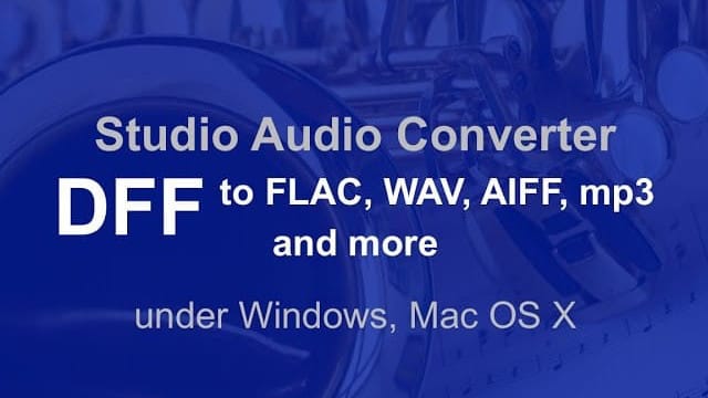 video: How to convert DSD files to PCM