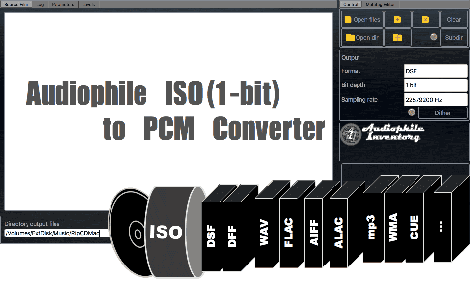 Audio Converter SACD ISO to WAV, AIFF, ALAC, mp3...